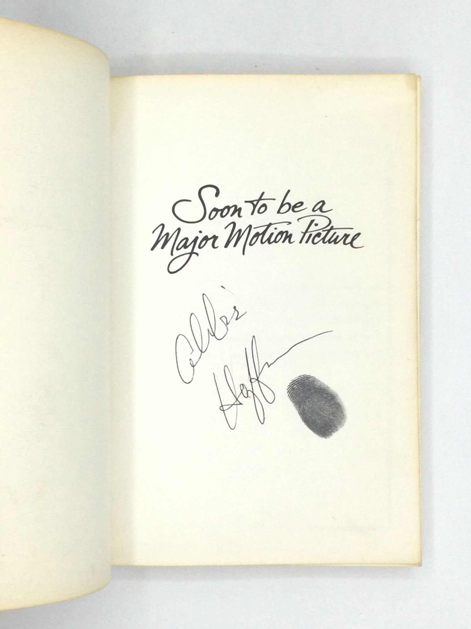 SOON TO BE A MAJOR MOTION PICTURE Abbie Hoffman First Edition